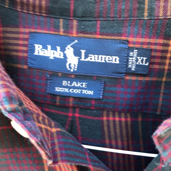 Ralph Lauren mens shirt size XL plaid - Picture 2 of 6